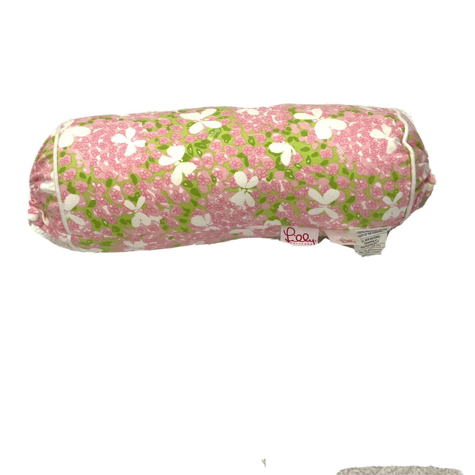 Lilly Pulitzer Home Butterfly Garden Bolster Pillow Neck Pillow New - Fresh Stock Dated December 2025