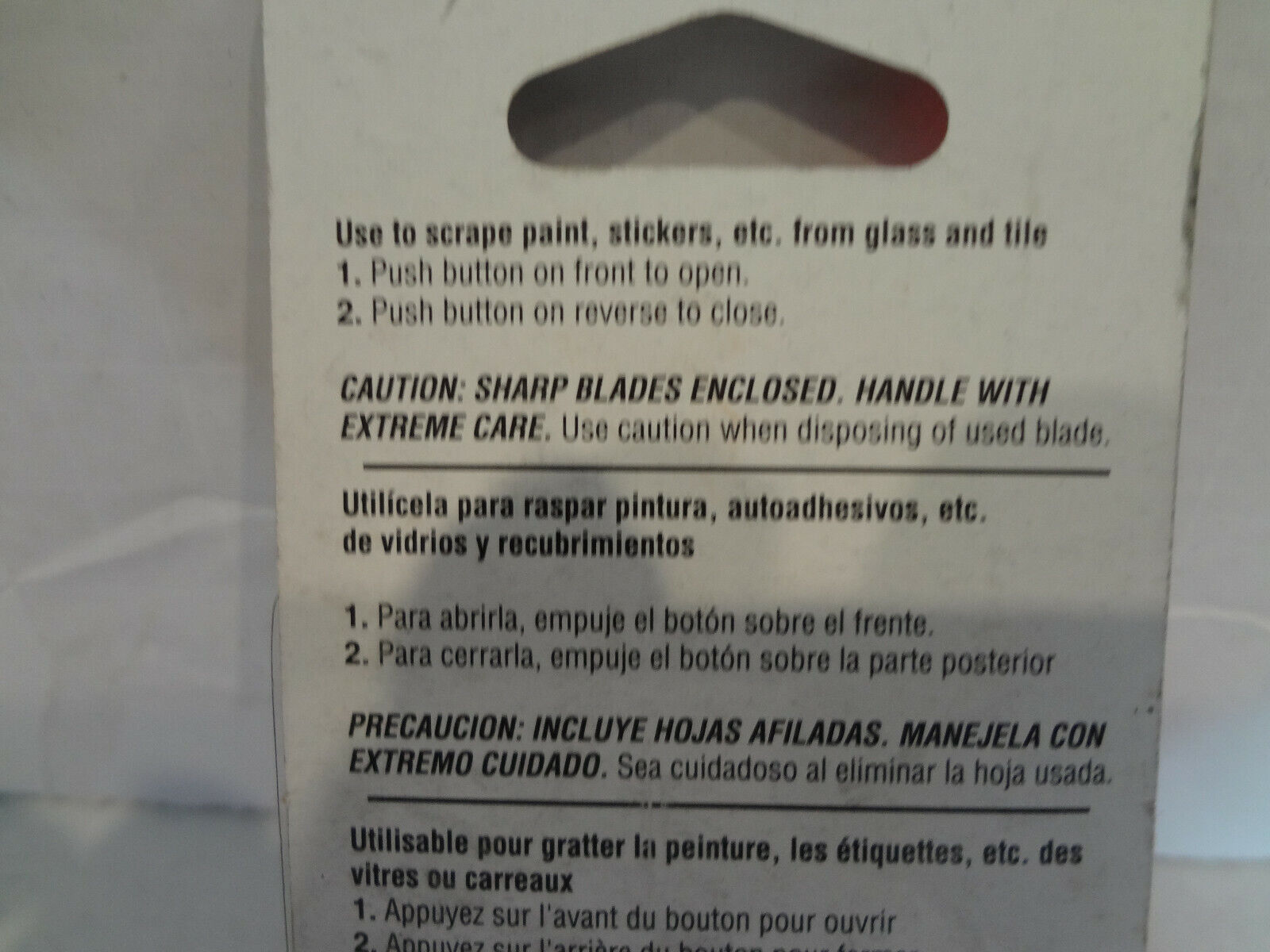 Red Devil Mini Glass Scraper #3224 - 1 blade - Fresh Stock Dated February 2026