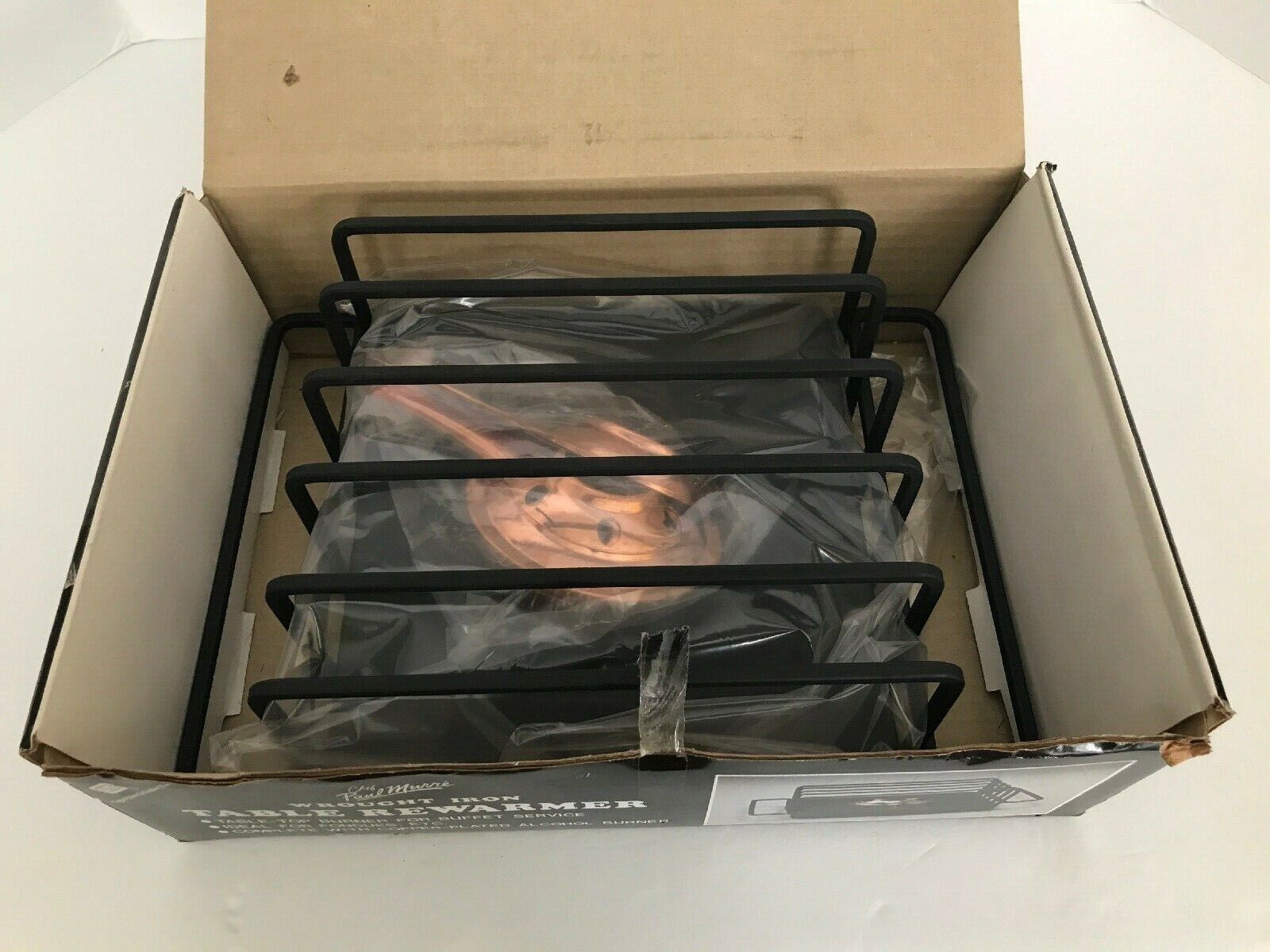 Wrought Iron Table Top Burner Table Rewarmer Chef Paul Murre No.113183 - Fresh Stock Dated February 2026
