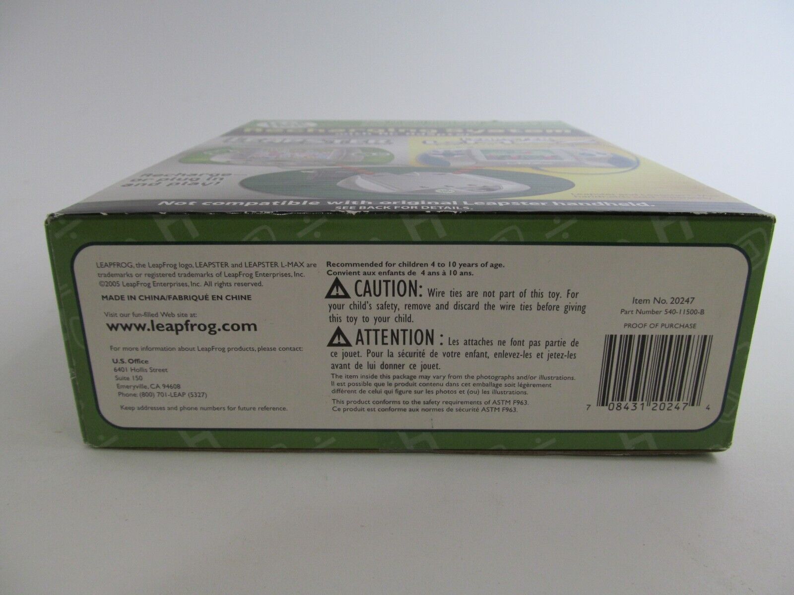 Leap Frog Leapster Recharging System Charger Base 20247 w/ AC Power Supply NEW - Fresh Stock Dated February 2026