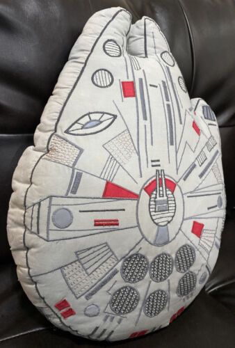 Millennium Falcon Pillow Pottery Barn Kids Star Wars RARE Throw Pillow Tags - Fresh Stock Dated December 2025