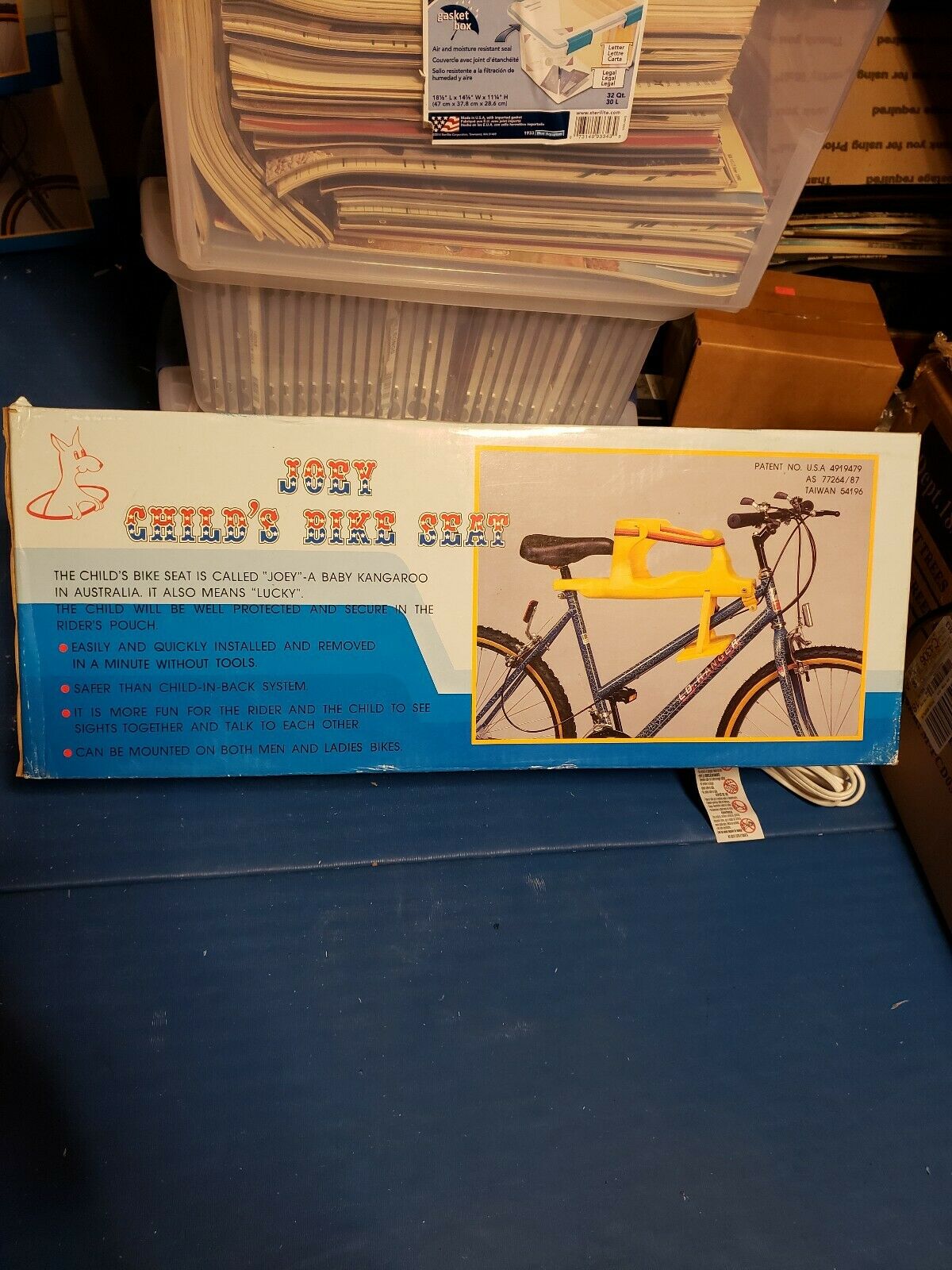 VINTAGE GREEN JOEY BICYCLE CHILDS SEAT BABY CARRIER RACK Kids Retro Bike Seat - Fresh Stock Dated December 2025