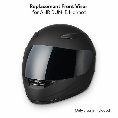 AHR RUN-B Replacement Motorcycle Helmet Face Shield Front Visor PC - Fresh Stock Dated December 2025