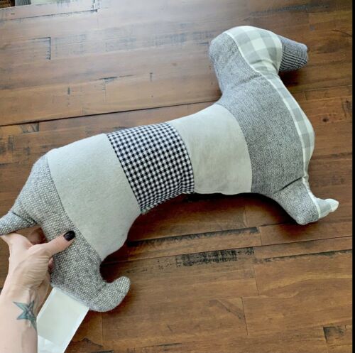 Telluride Clothing Company Daschund Dog Shaped Pillow - Fresh Stock Dated December 2025