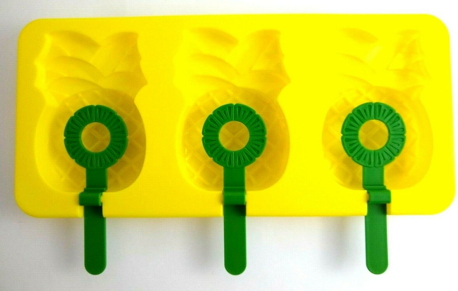 Popsicle Molds Ice Pops Pineapple 3 Pc NEW Forms Freezer Fun Hospitality Welcome - Fresh Stock Dated February 2026