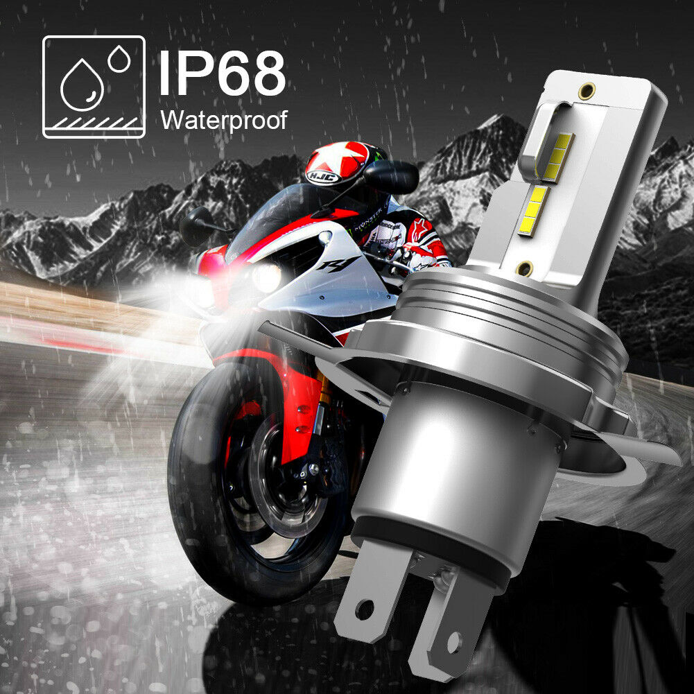 1PC H4 9003 LED Headlight Bulb High/Low Beam White Lamp for Motorcycle ATV UTV - Fresh Stock Dated February 2026