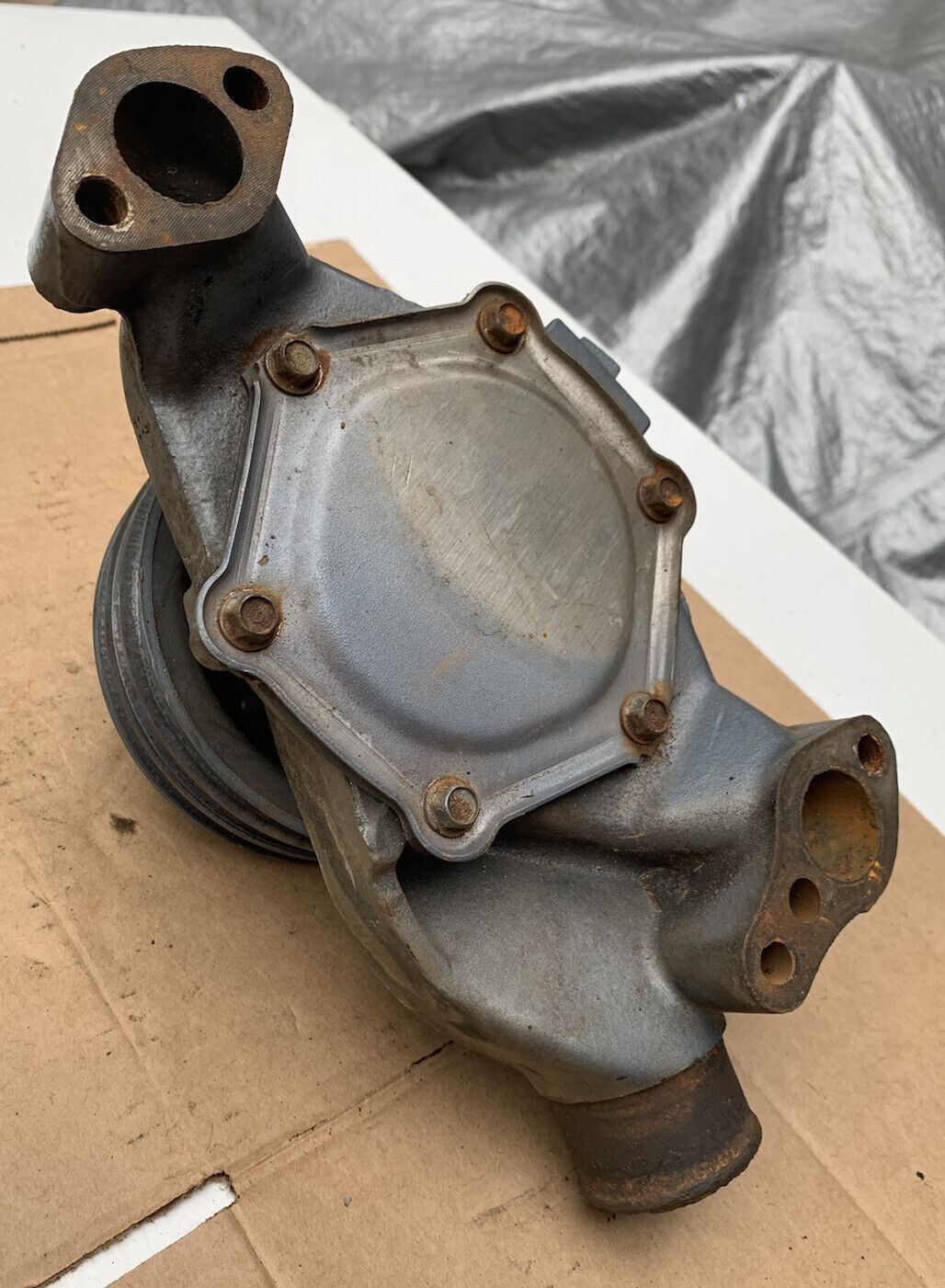 YAMAHA # 10251200 Stern Drive Water Pump & Pulley from V6 4.3L - Fresh Stock Dated February 2026