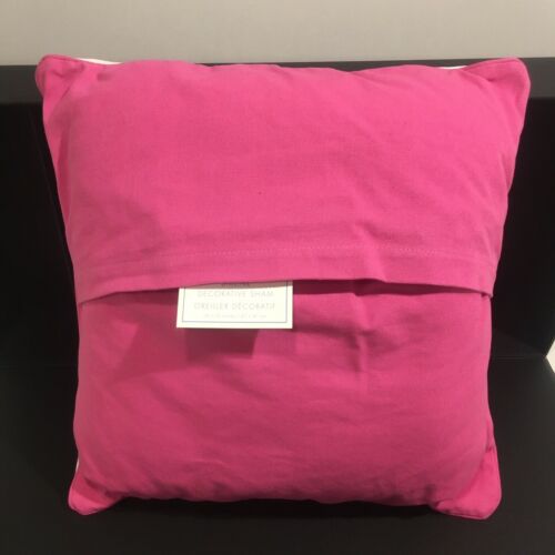 Pottery Barn Kids Pink & White Mermaid Sirene Pillow SHAM 16 x 16 Cover & Insert - Fresh Stock Dated December 2025