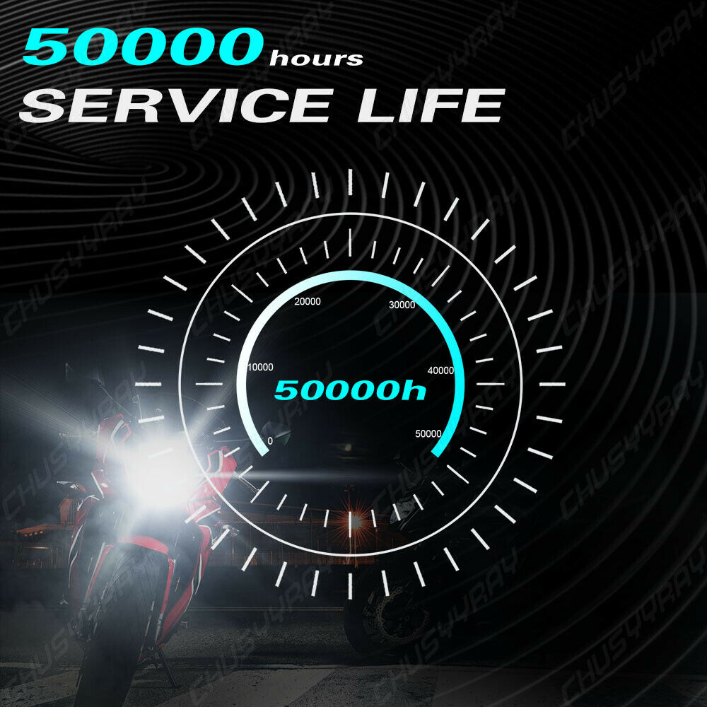 144W H7 Headlight For Kawasaki ZX10r 2004 2005 HID White Upgrade LED Bulb Lights - Fresh Stock Dated February 2026