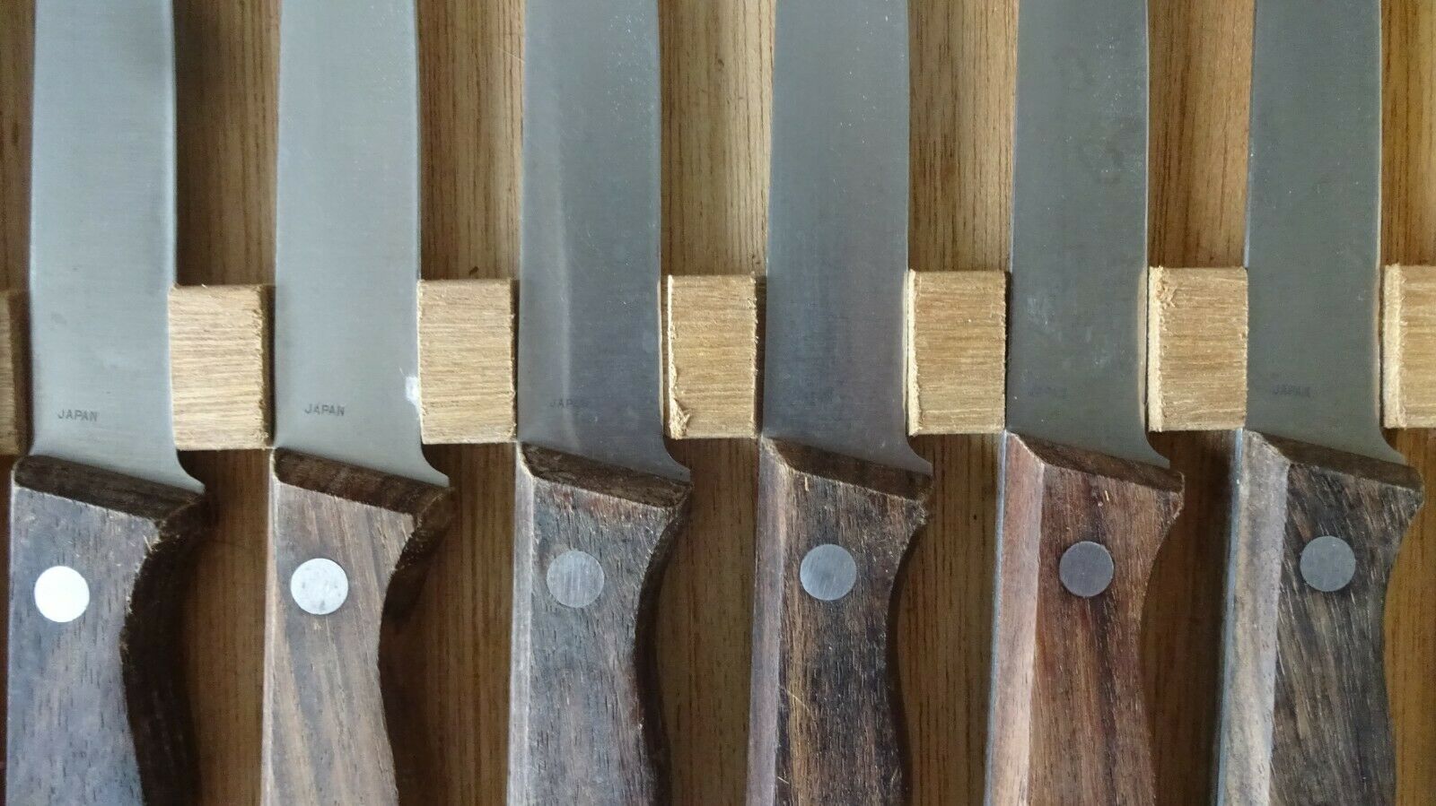 6 Regent Sheffield Le Gourmet Chef Stainless Knives Wood Handles in Box JAPAN - Fresh Stock Dated December 2025