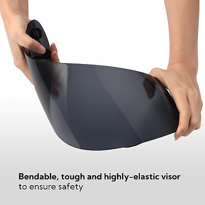 AHR RUN-B Replacement Motorcycle Helmet Face Shield Front Visor PC - Fresh Stock Dated December 2025