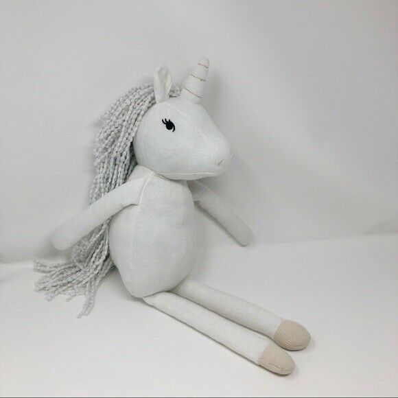 Pillowfort Unicorn Throw Pillow Sparkly Hair White - Fresh Stock Dated December 2025