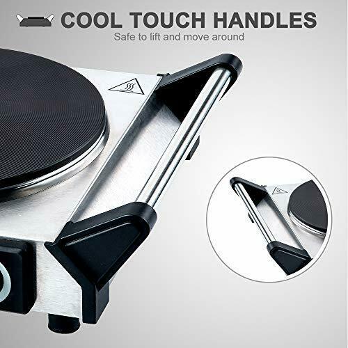 Duxtop Electric Hot Plate Portable Electric Stove, Cast Iron Single Burner...... - Fresh Stock Dated December 2025