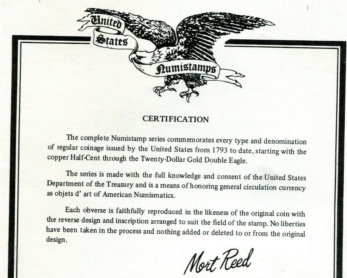 1793 United States Liberty Cap 1/2 Half Cent Numistamp Large Medal 1976  Reed - Fresh Stock Dated February 2026