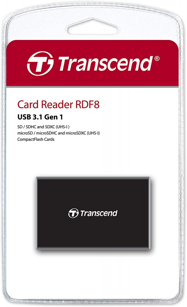 Transcend USB 3.1 Gen 1 Multifunctional Card Reader TS-RDF8K2 - Fresh Stock Dated February 2026