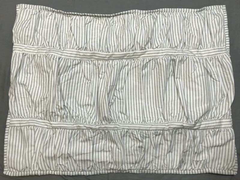 Pottery Barn PB Teen Set/2 Painterly Stripe Pucker Up Quilted Standard Shams - Fresh Stock Dated December 2025