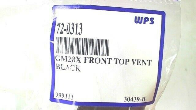 GMAX Helmet GM28X Front Top Vent Black Motorcycle NOS - Fresh Stock Dated February 2026