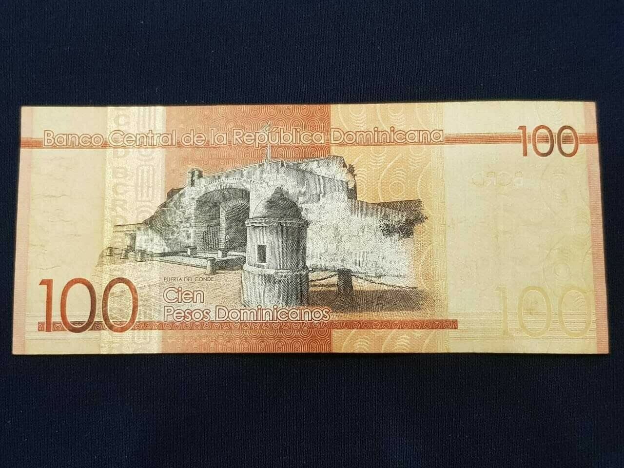 Dominican Republic - 2015 100 Pesos banknote - Fresh Stock Dated December 2025