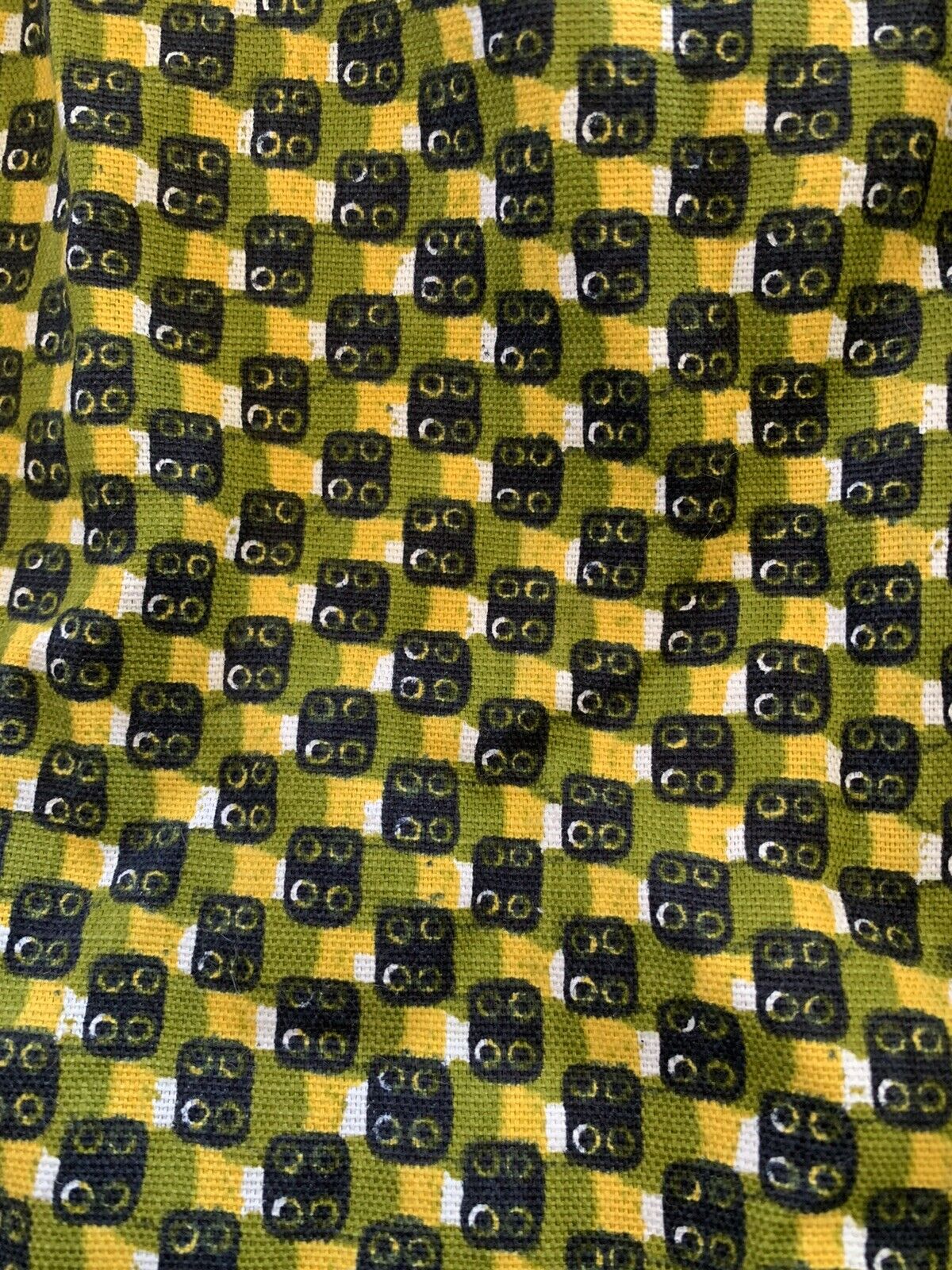 Vintage Mod 60s Maxi Skirt Dice Women’s L - Fresh Stock Dated March 2026