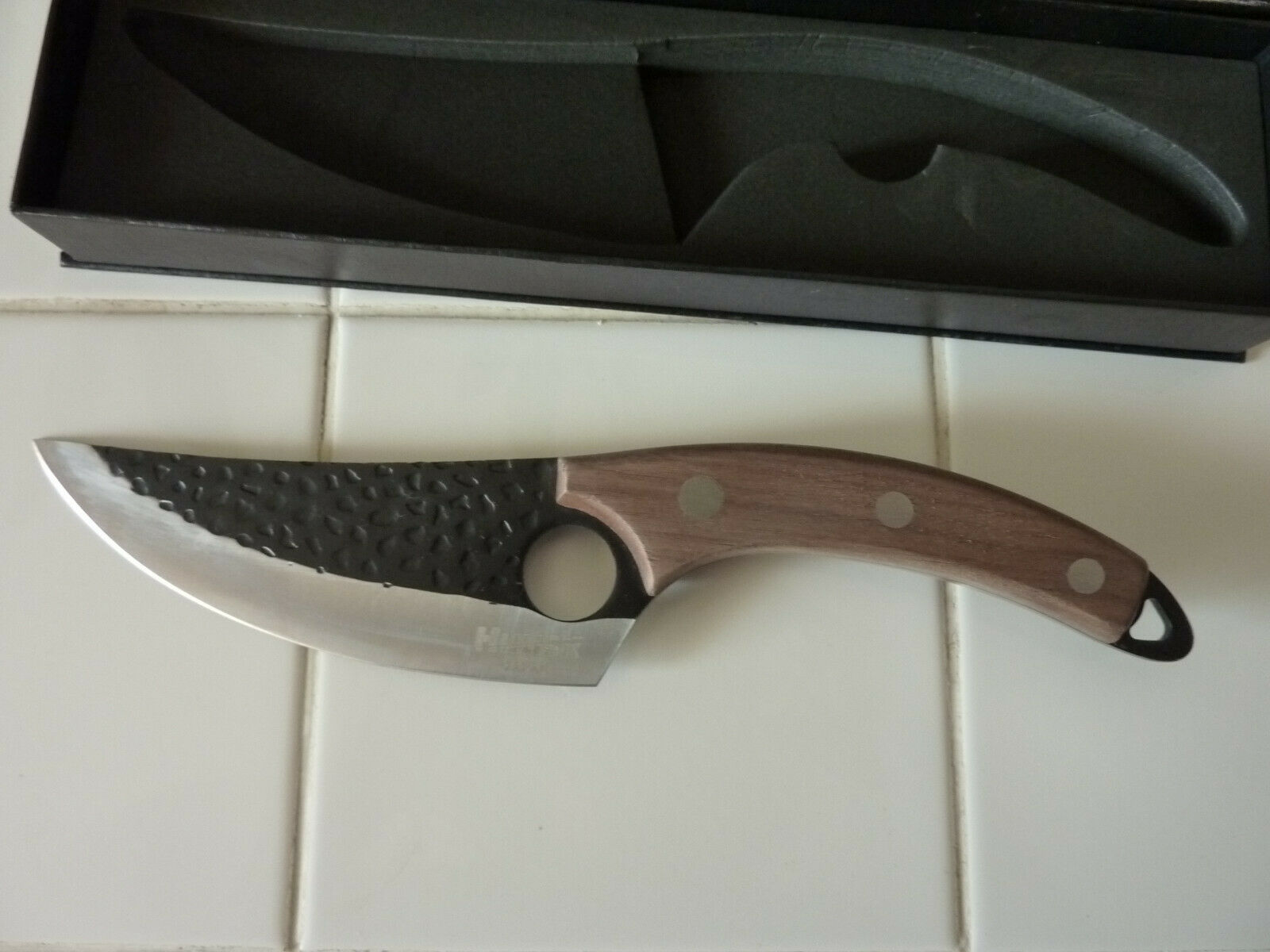 HUUSK HANDMADE PERFECTLY BALANCED JAPANESE STEEL PREMIUM CONTROL KNIFE W/SHEATH - Fresh Stock Dated December 2025