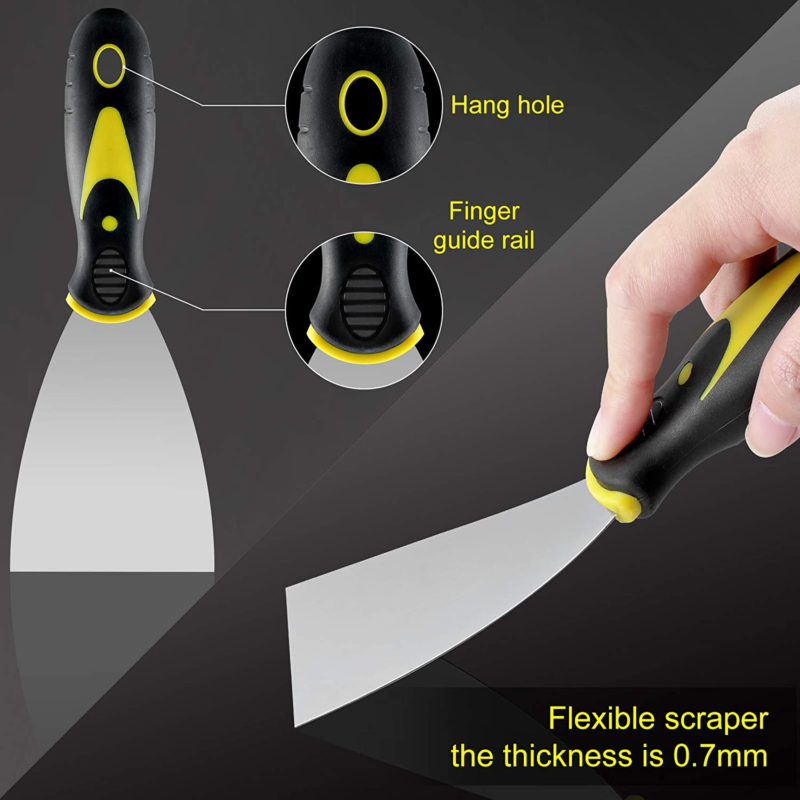 Putty Knife Set 4 Piece Paint Scraper Taping Knife Spackle Knife For Drywall New - Fresh Stock Dated February 2026