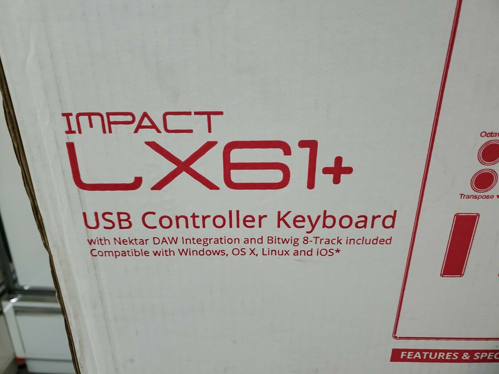 IMPACT 61+ USB CONTROLLER KEYBOARD NEKTAR INTEGRATED 8 TRACK MUSICAL - Fresh Stock Dated February 2026