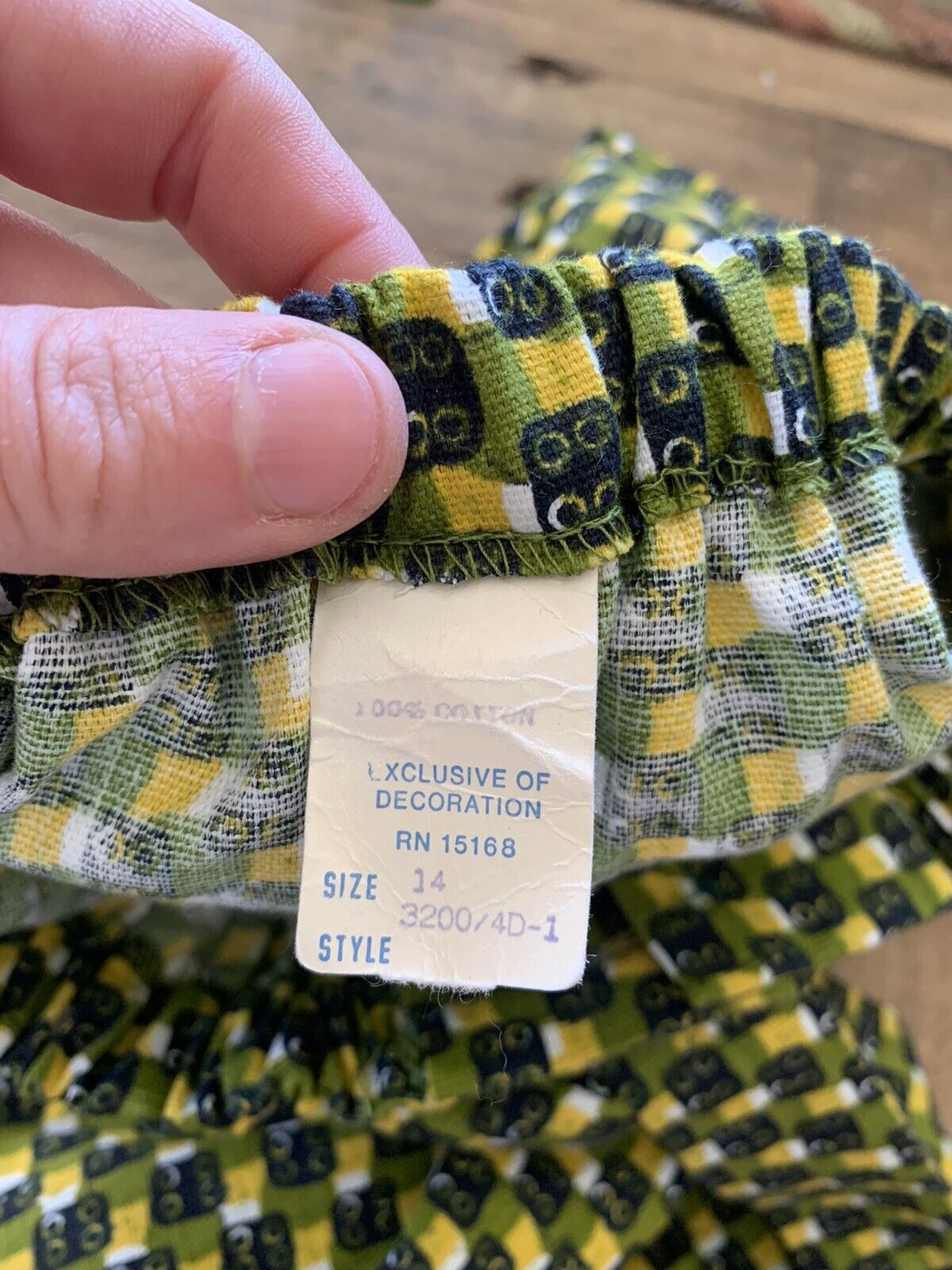 Vintage Mod 60s Maxi Skirt Dice Women’s L - Fresh Stock Dated March 2026