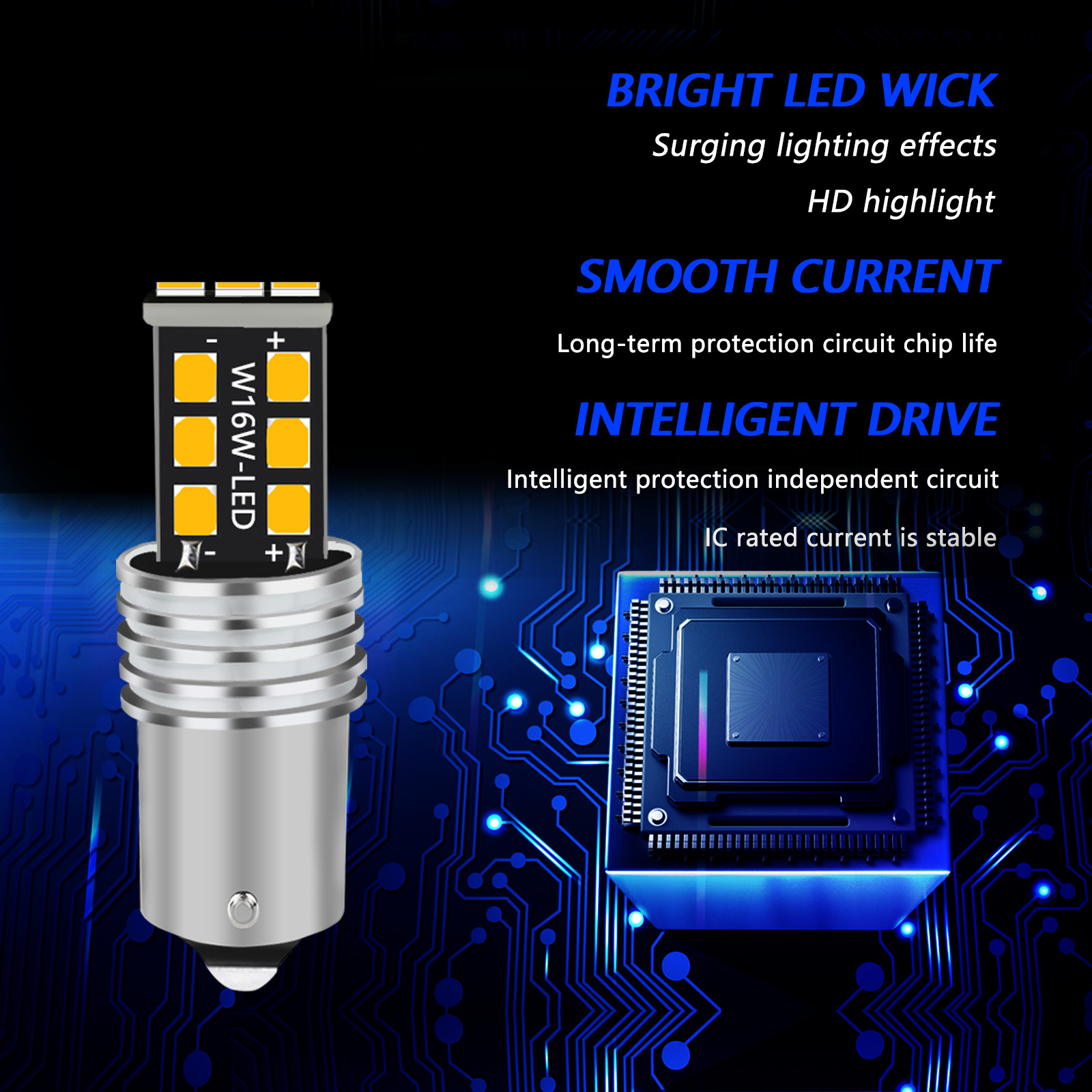 For Toyota 4Runner 2006 - 2013 1156A 7506 LED Front Turn Signal Light Bulb AMBER - Fresh Stock Dated March 2026