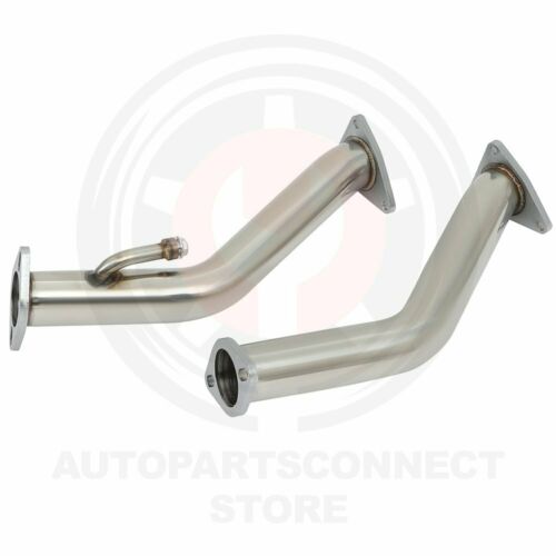 SS  Exhaust Downpipes for Nissan for Z34 2009-18 3.7L V6 VQ37VHR Direct Bolt On - Fresh Stock Dated February 2026