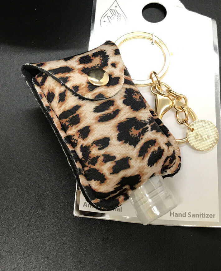 New Hand Sanitizer Animal Print Key Chain - Fresh Stock Dated February 2026