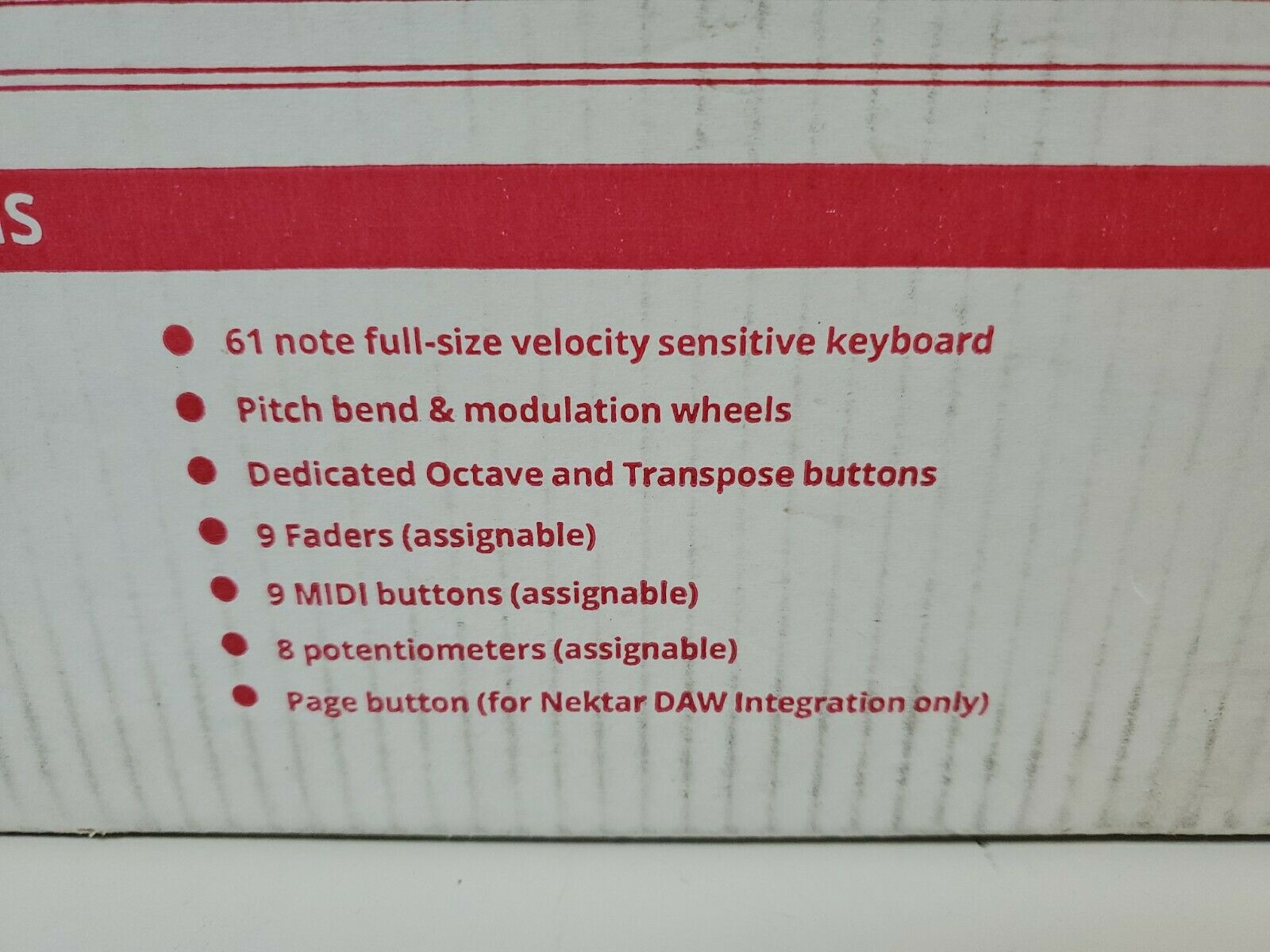 IMPACT 61+ USB CONTROLLER KEYBOARD NEKTAR INTEGRATED 8 TRACK MUSICAL - Fresh Stock Dated February 2026