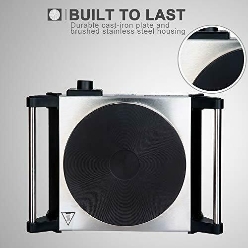 Duxtop Electric Hot Plate Portable Electric Stove, Cast Iron Single Burner...... - Fresh Stock Dated December 2025