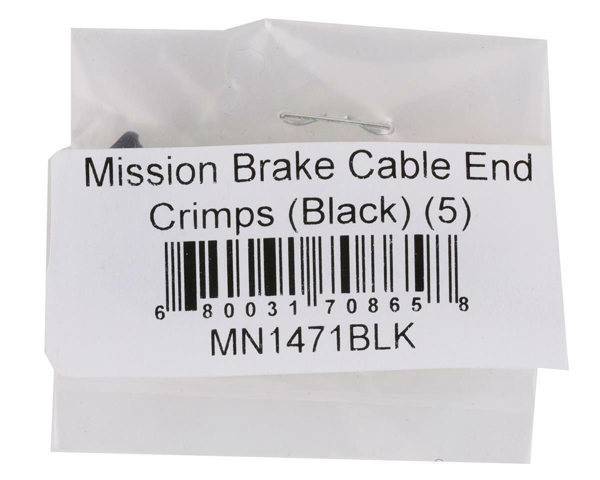 Mission Brake Cable End Crimps (Black) (5) [MN1471BLK] - Fresh Stock Dated February 2026