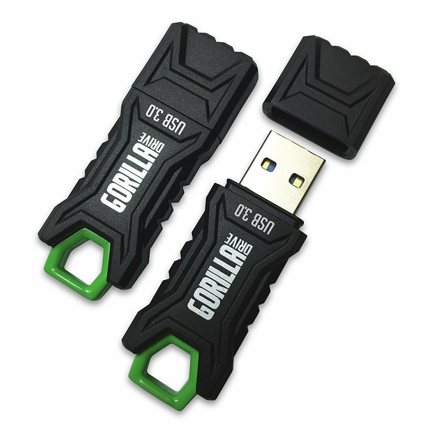 Gorilla Rugged 128GB USB Flash Drive 3.0 Durable Impact Water Resistant Fast 2PK - Fresh Stock Dated December 2025