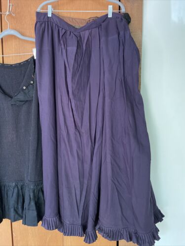 3 Antique Victorian Skirts Edwardian Goth Vintage Lot Linen Wool Knit Cotton - Fresh Stock Dated February 2026