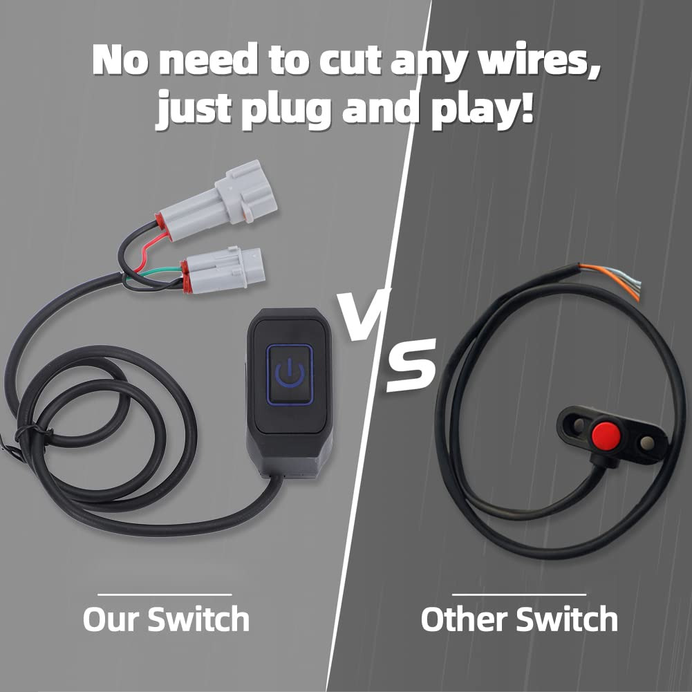 Waterproof Headlight ON/OFF Switch with Plug for SUR-RON LightBee SEGWAY X260 X - Fresh Stock Dated February 2026