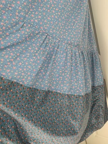 Vtg 70s Tiered Maxi Prairie Peasant Hippie Skirt M love Shack Vibe Hucke Floral - Fresh Stock Dated February 2026