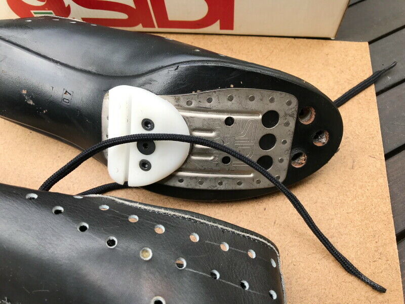 Cool NOS Vintage Sidi size 40  leather cycling shoes L'eroica - Fresh Stock Dated December 2025