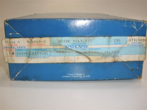 Volvo Penta 966869 Stern Drive Boat Motor Drive Belt *REPLACES 976487*OEM*NEW* - Fresh Stock Dated February 2026