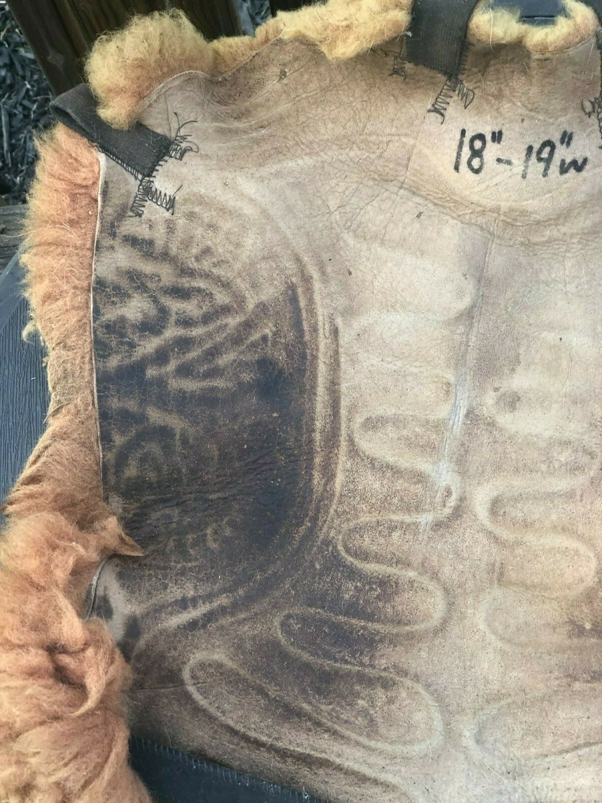 Vintage Sheepskin Saddle Cover Pad Sheep Skin Cushion Horse Tack Equestrian - Fresh Stock Dated December 2025