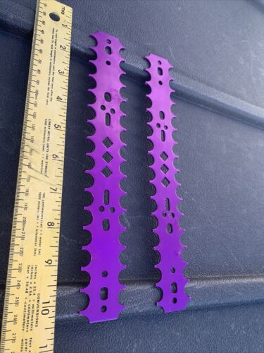 Purple Pedal Cages Vintage New Old Stock Anodized Purple Unbent. - Fresh Stock Dated December 2025