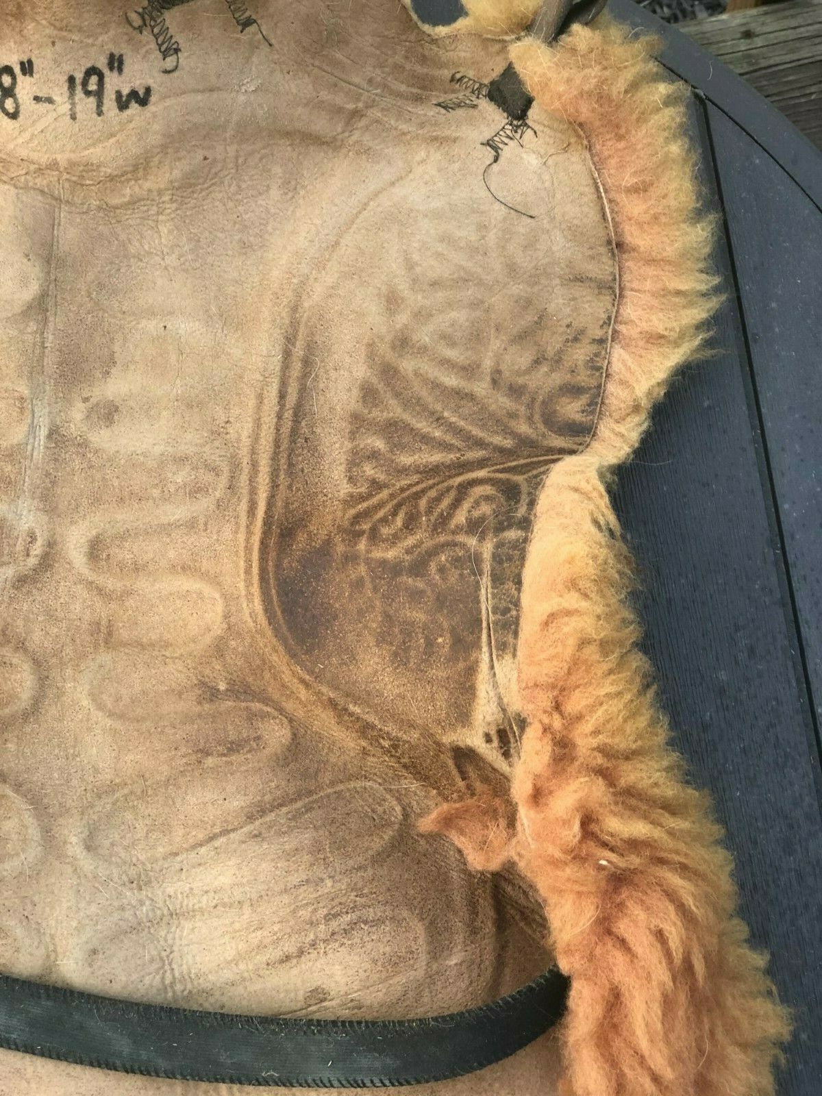 Vintage Sheepskin Saddle Cover Pad Sheep Skin Cushion Horse Tack Equestrian - Fresh Stock Dated December 2025