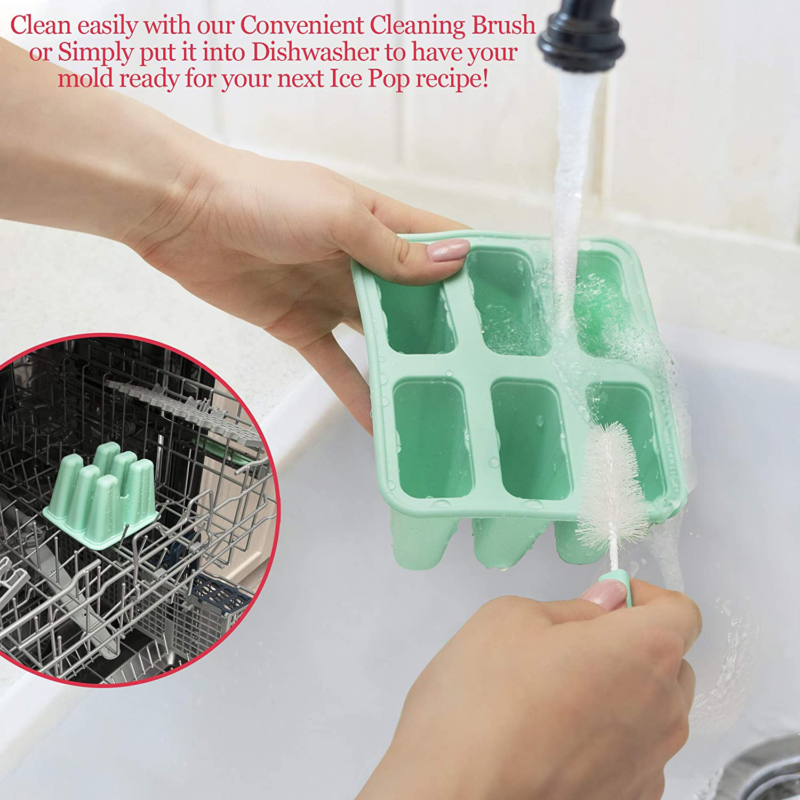 Popsicle Molds for Kids Silicone BPA Free with 2 Extra Reusable Sticks - Popsicl - Fresh Stock Dated December 2025