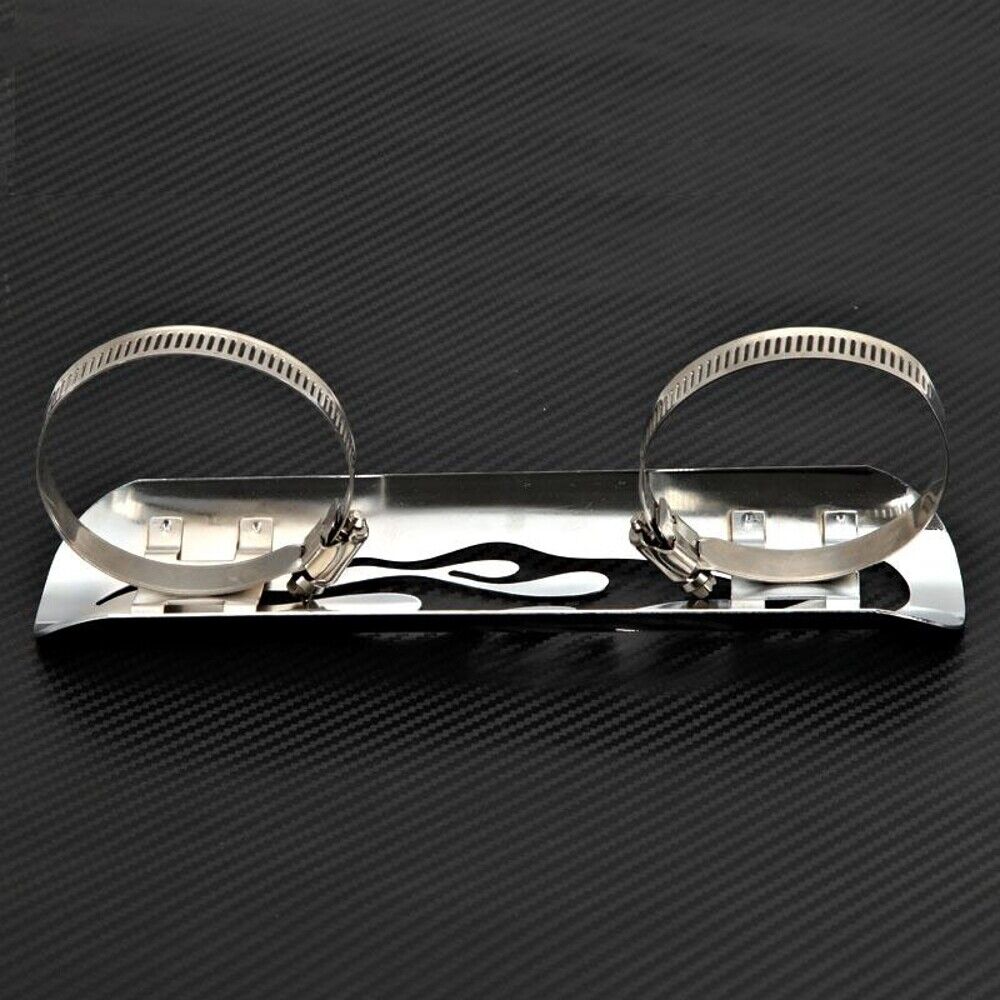 Chrome Flame Motorcycle Exhaust Muffler Heat Shield for Harley Custom US - Fresh Stock Dated February 2026