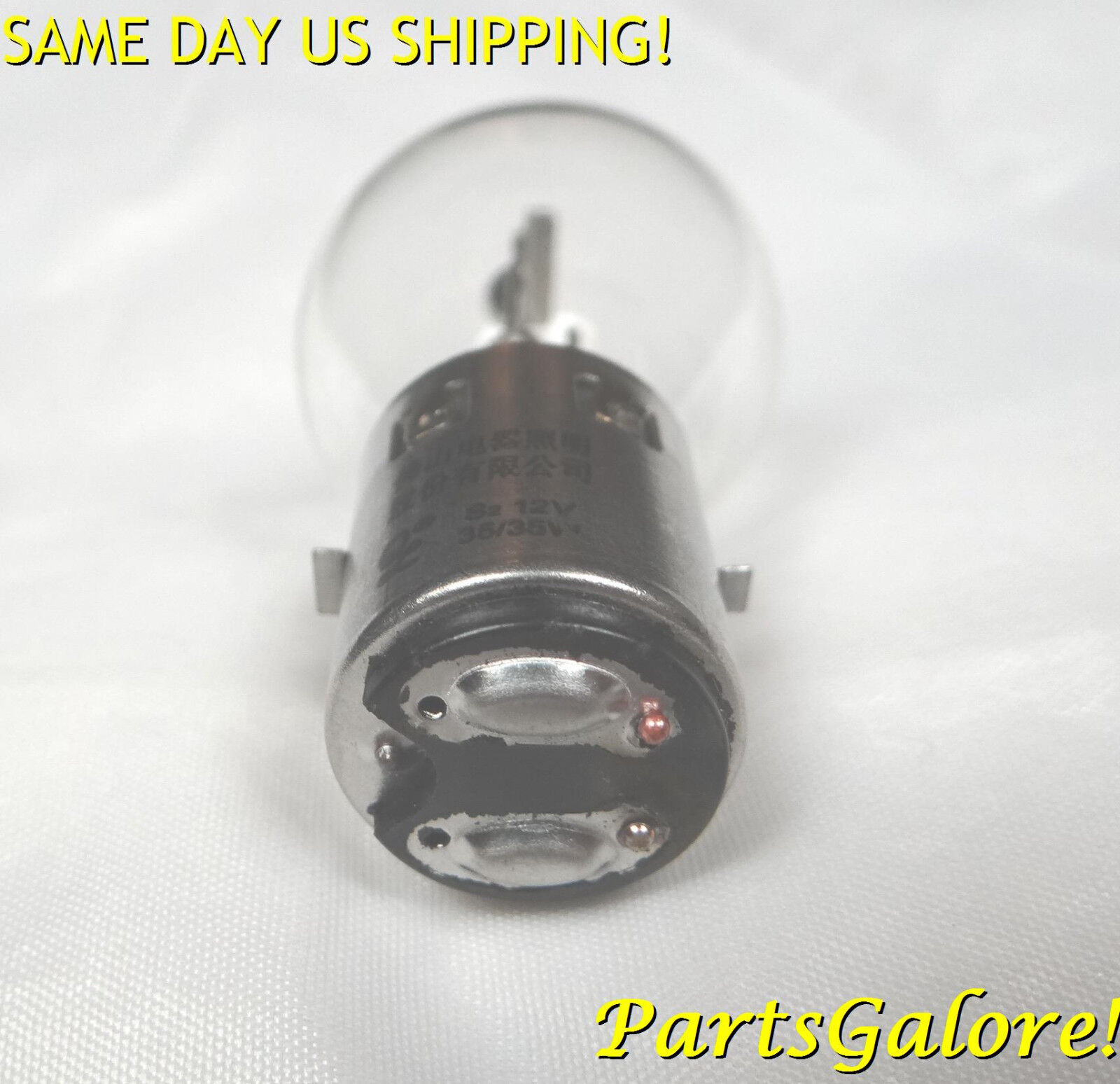Headlight Head Light Bulb Clear 12v 35/35w B35 BA20 S2, ATV Scooter Motorcycle - Fresh Stock Dated February 2026