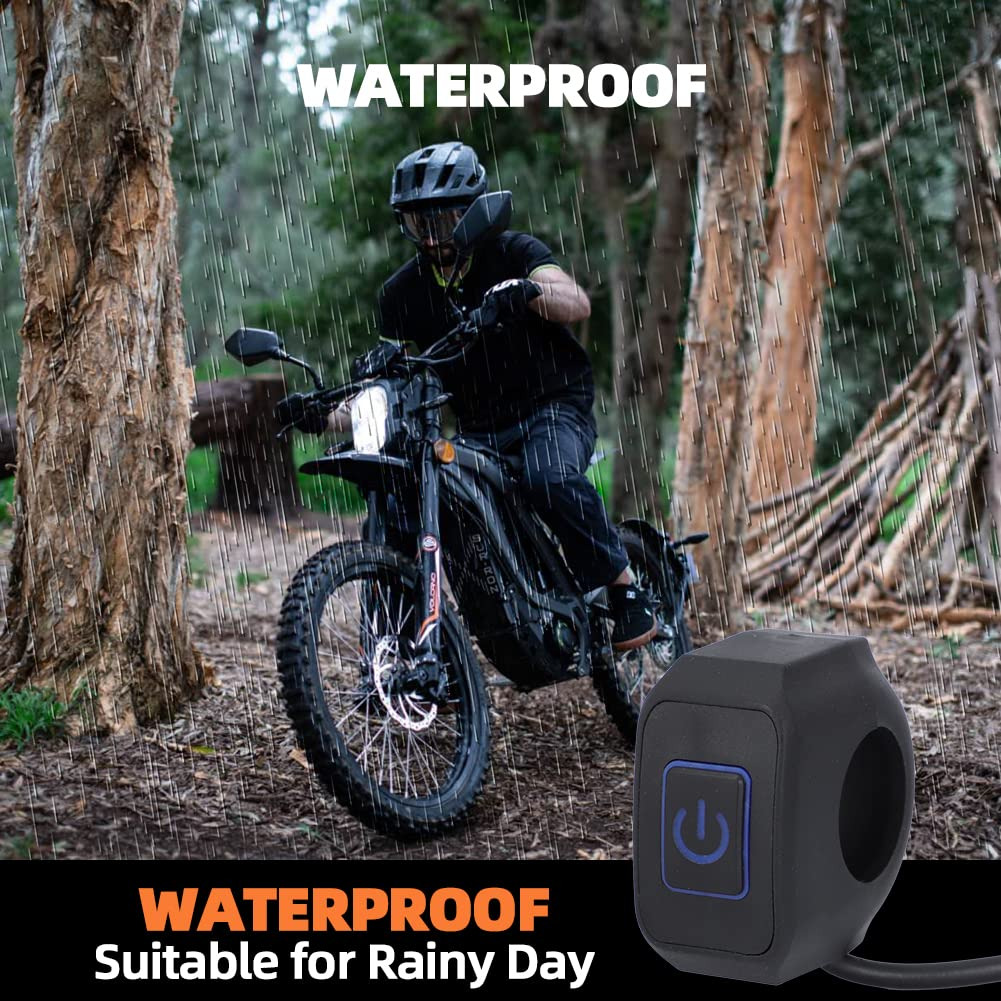 Waterproof Headlight ON/OFF Switch with Plug for SUR-RON LightBee SEGWAY X260 X - Fresh Stock Dated February 2026