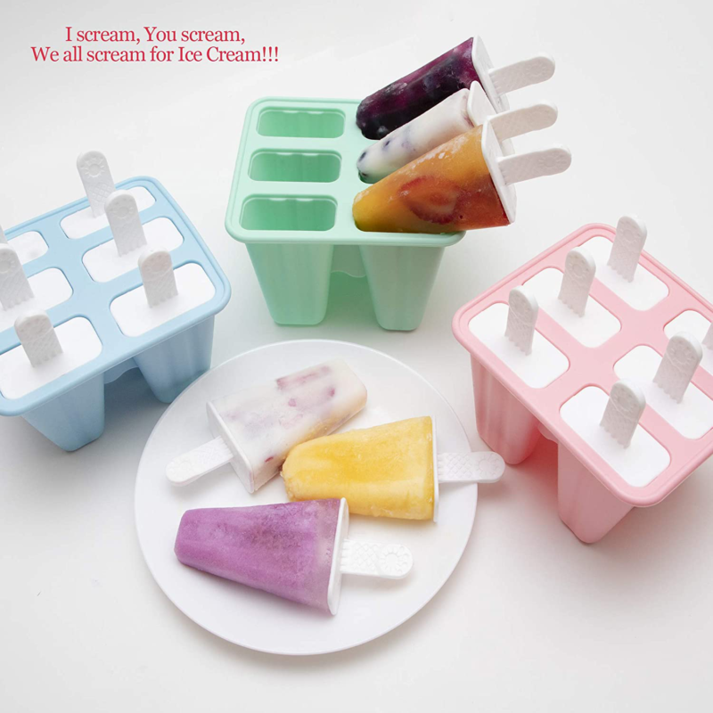 Popsicle Molds for Kids Silicone BPA Free with 2 Extra Reusable Sticks - Popsicl - Fresh Stock Dated December 2025