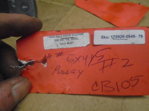Pulley, Volvo Penta GM 307 - Fresh Stock Dated February 2026