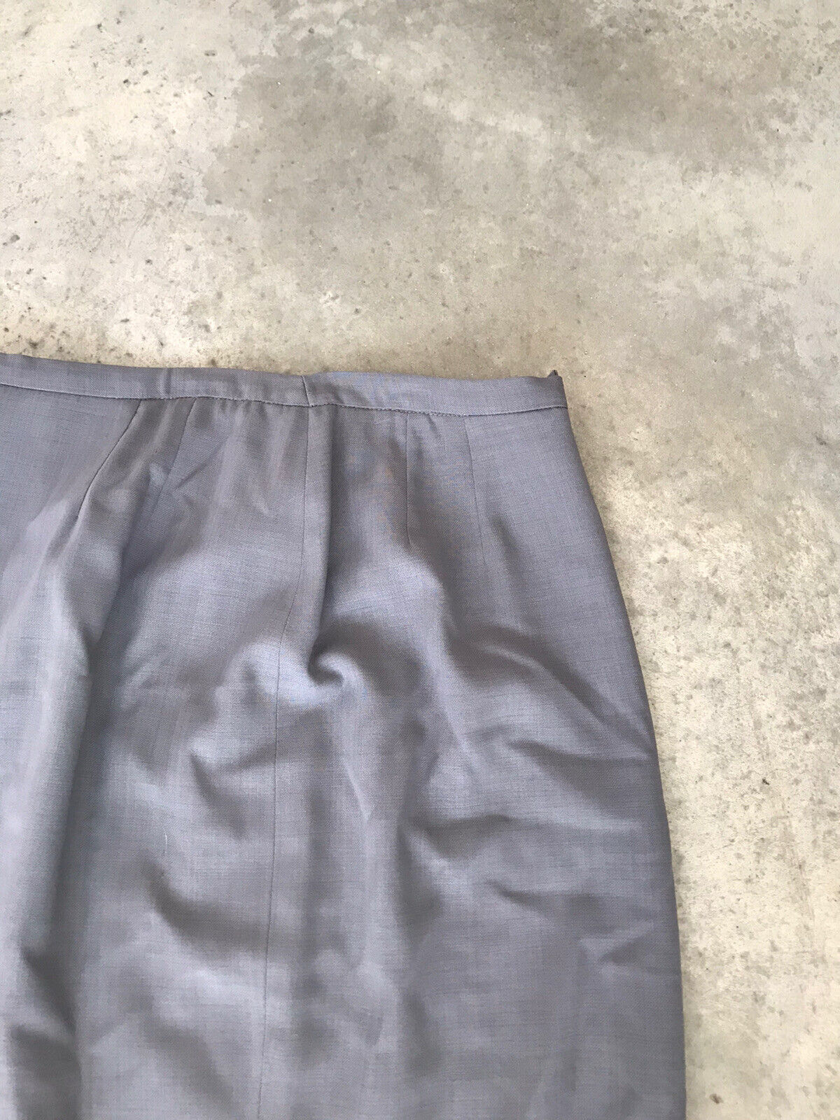 Vintage Burberry’s Burberry Grey Virgin Wool Straight Pencil Skirt Size 12 - Fresh Stock Dated March 2026
