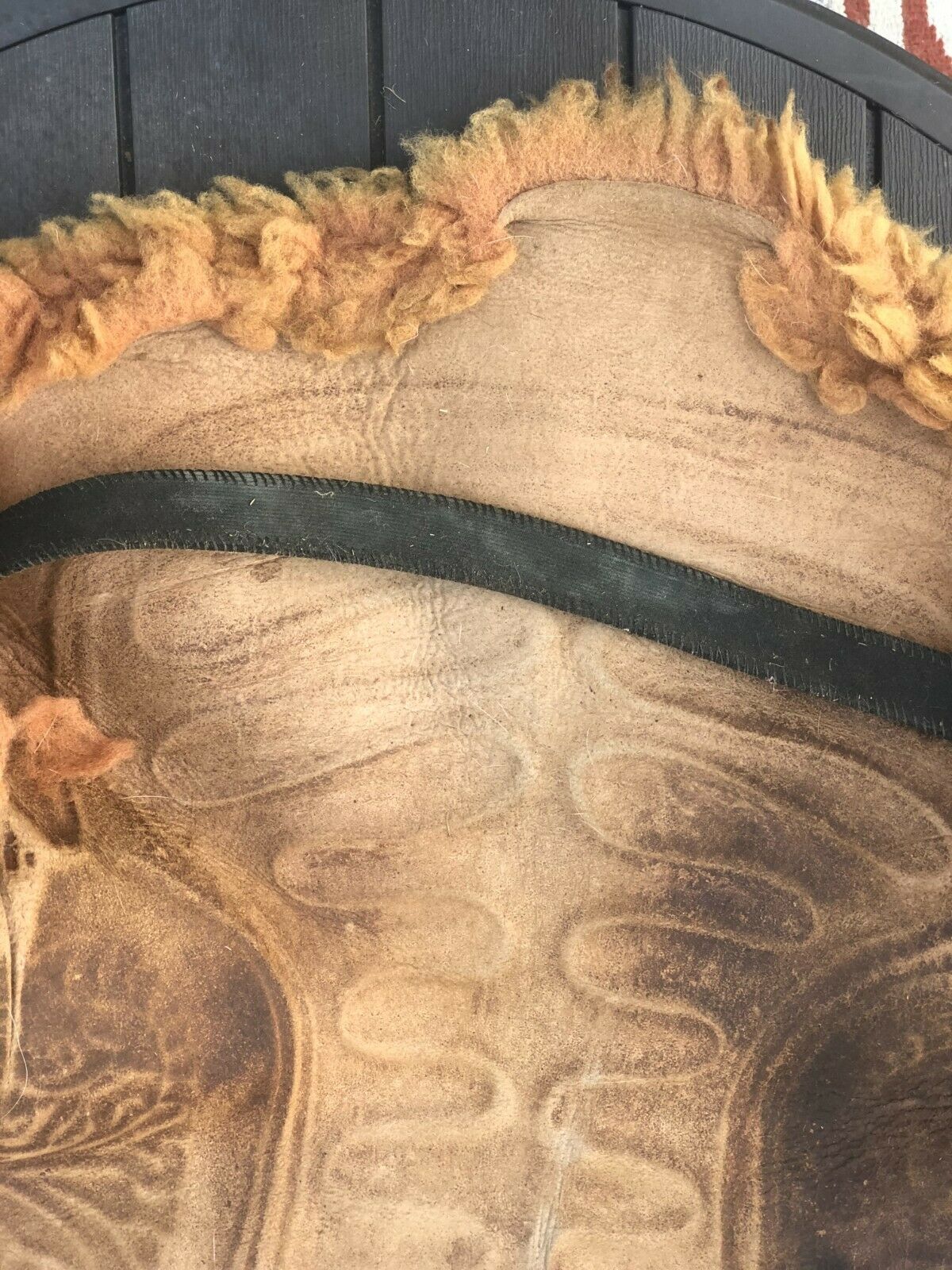 Vintage Sheepskin Saddle Cover Pad Sheep Skin Cushion Horse Tack Equestrian - Fresh Stock Dated December 2025